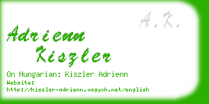 adrienn kiszler business card